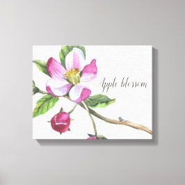 Appelbloesem Aquarel Canvasprint Canvas Afdruk