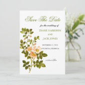 Appelbloesem Aquarel Stelen Save The Date Kaart (Staand voorkant)