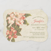 appelbloesem bruidsmeisjes lunch uitnodigen save the date (Voorkant / Achterkant)