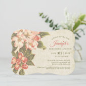 appelbloesem bruidsmeisjes lunch uitnodigen save the date (Staand voorkant)