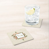  appelbloesem bruiloft | INITIALEN Kartonnen Onderzetters (Insitu)