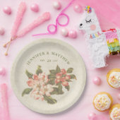  appelbloesem bruiloft papieren bordje (Feest)