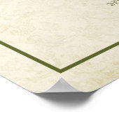 appelbloesem | Bruiloft Welkomstbord Poster (Hoek)