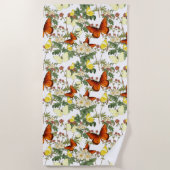 Appelbloesem en vlinders Erfgoed Afbeeldingen Bea Strandlaken (Voorkant)