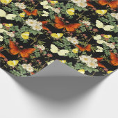 Appelbloesem en vlinders Erfgoed Afbeeldingen Cadeaupapier (Hoek)