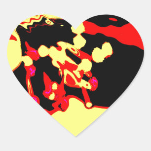 Appelbloesem Hart Sticker