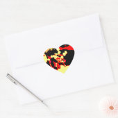 Appelbloesem Hart Sticker (Envelop)
