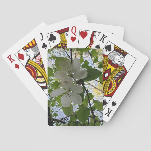 appelbloesem pokerkaarten (Achterkant)