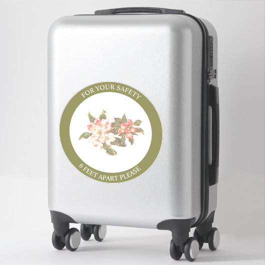 appelbloesem | Social Distancing Floor Sticker (Koffer)