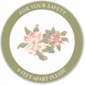 appelbloesem | Social Distancing Floor Sticker (Voorkant)