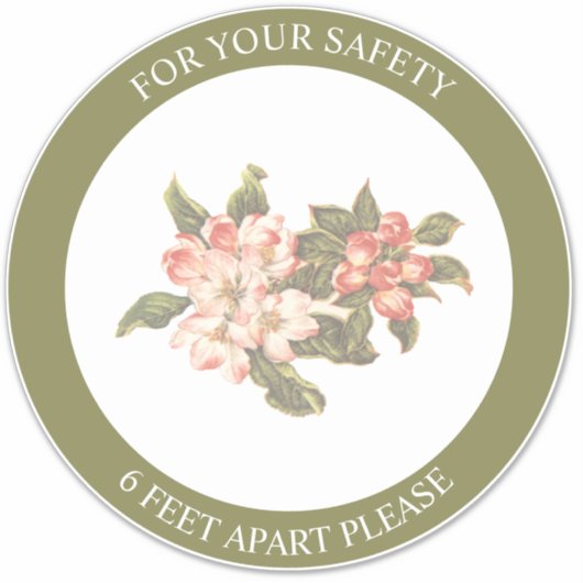 appelbloesem | Social Distancing Floor Sticker (Voorkant)