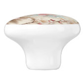 Appelbloesem takken keramische knop (Zijkant)