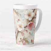 Appelbloesem takken latte mok (Rechterhoek)