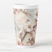 Appelbloesem takken latte mok (Voorkant)