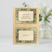  appelbloesem, theevlekken typografie DIY Bedankkaart (Staand voorkant)