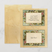  appelbloesem, theevlekken typografie DIY Bedankkaart (Voorkant / Achterkant)