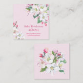 appelbloesem-Visitekaartje Vierkante Visitekaartje (Voorkant / Achterkant)