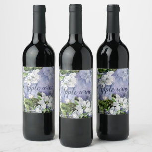 Appelbloesem Wijnlabel Wijn Etiket