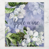 Appelbloesem Wijnlabel Wijn Etiket (Enkel label)