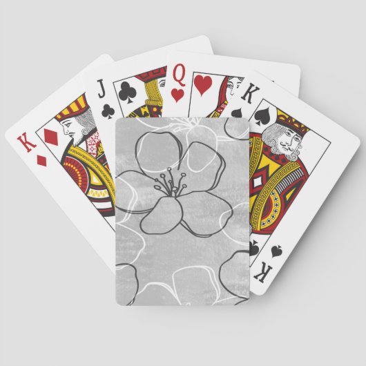 Appelbloesemdroom: Abstract ornament Pokerkaarten (Achterkant)
