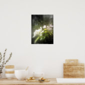 appelbloesems #2, brandpunts zwart-wit poster (Keuken)