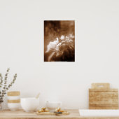 appelbloesems #2, sepia poster (Keuken)