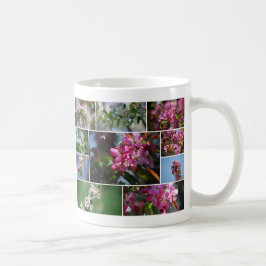 Appelbloesems en honingbijen koffiemok