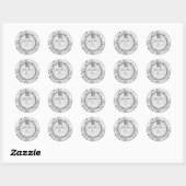 Appelbloesems Ronde Sticker (Vel)
