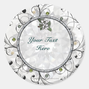 Appelbloesems Ronde Sticker