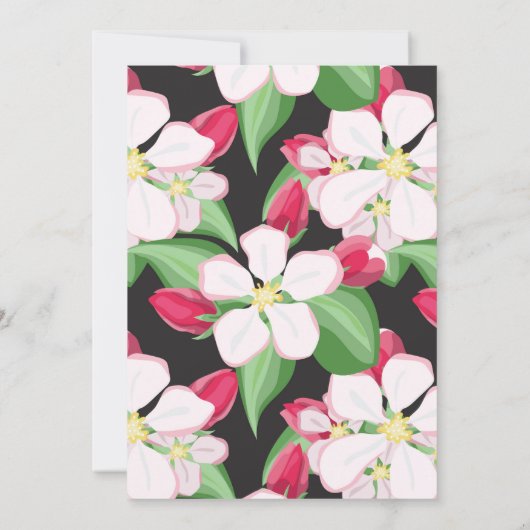 appelbloesemtak | Vrijgezellenfeest Kaart (Achterkant)