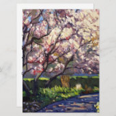 Appelbomen in bloei Save The Date Kaart (Voorkant / Achterkant)