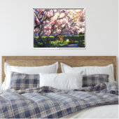 Appelbomen in bloei Schilderij Canvas Afdruk (Insitu (Slaapkamer))