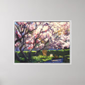 Appelbomen in bloei Schilderij Canvas Afdruk (Voorkant)