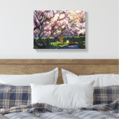 Appelbomen in bloei Schilderij Canvas Afdruk (Insitu (Slaapkamer))