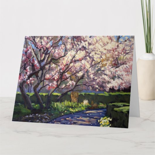 Appelbomen in Bloei Schilderij Kaart (Voorkant)