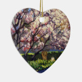 Appelbomen in bloei Schilderij Keramisch Ornament (Rechts)
