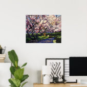 Appelbomen in bloei Schilderij Poster (Thuiskantoor)