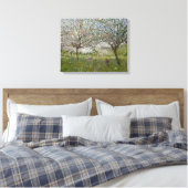 Appelbomen in de Bloem Canvas Afdruk (Insitu (Slaapkamer))