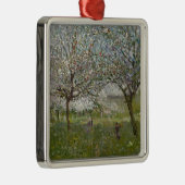 Appelbomen in de Bloem Metalen Ornament (Rechts)