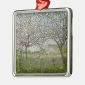 Appelbomen in de Bloem Metalen Ornament (Links)