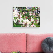 Appelboom bloeit. canvas afdruk (Insitu (Woonkamer))
