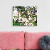 Appelboom bloeit. canvas afdruk (Insitu (Woonkamer))