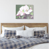 Appelboom Bloesem Lente Canvas Muurkunst Afdruk (Insitu (Slaapkamer))