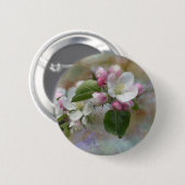 Appelboom Bloesem Ronde Button 5,7 Cm (Voorkant /achterkant)