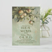  appelboom bruidsdouche uitnodigingen (Staand voorkant)