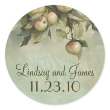 Appelboom bruiloft stickers