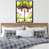 Appelboom Canvas Afdruk (Insitu (Slaapkamer))