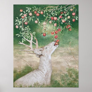 Appelboom hert poster
