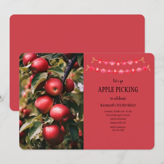 Appelboom Kaart (Voorkant / Achterkant)