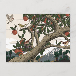 Appelboom Landschap Briefkaart